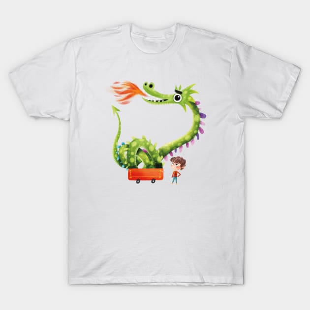 Dragon wagon T-Shirt by Geeksarecool